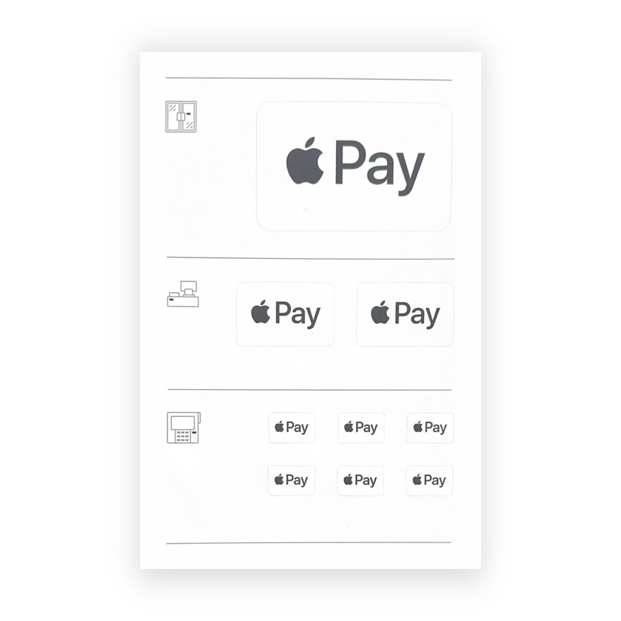 Apple Pay Merchant Stickers